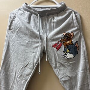 Tom and Jerry Gray Sweatpants